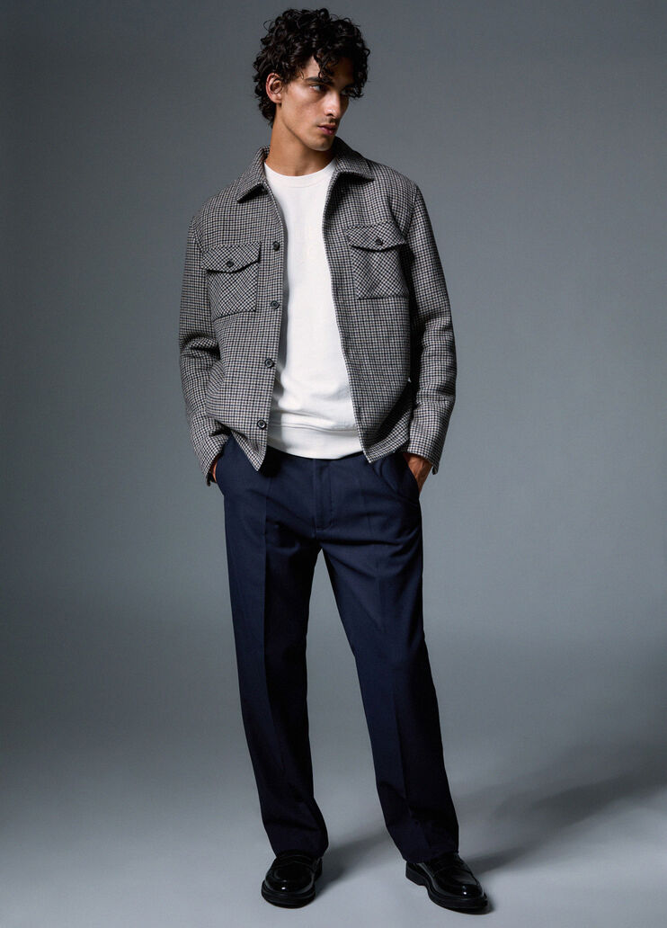 Wool Blend Chino Pants dark blue Liu Jo - medium