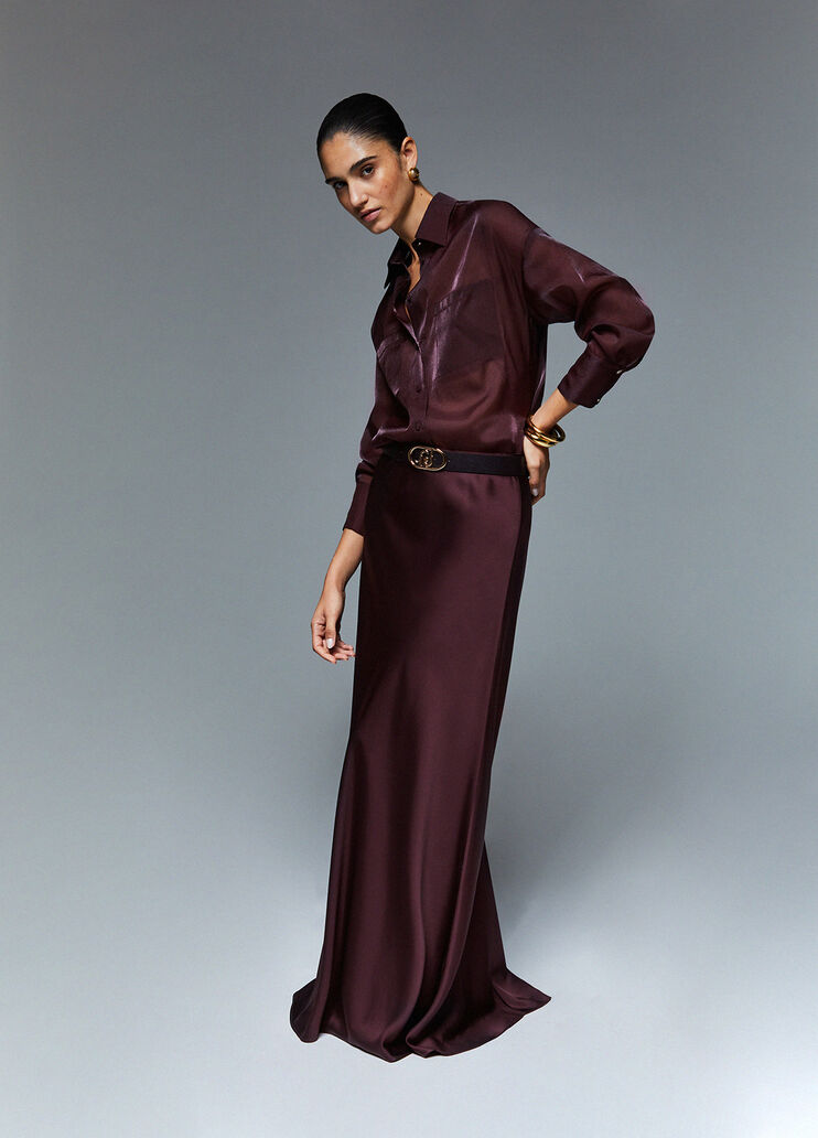 Long skirt with train brown Liu Jo - medium