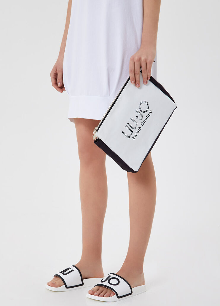 Косметичка с логотипом Белый/чёрный Liu Jo - large image number 1