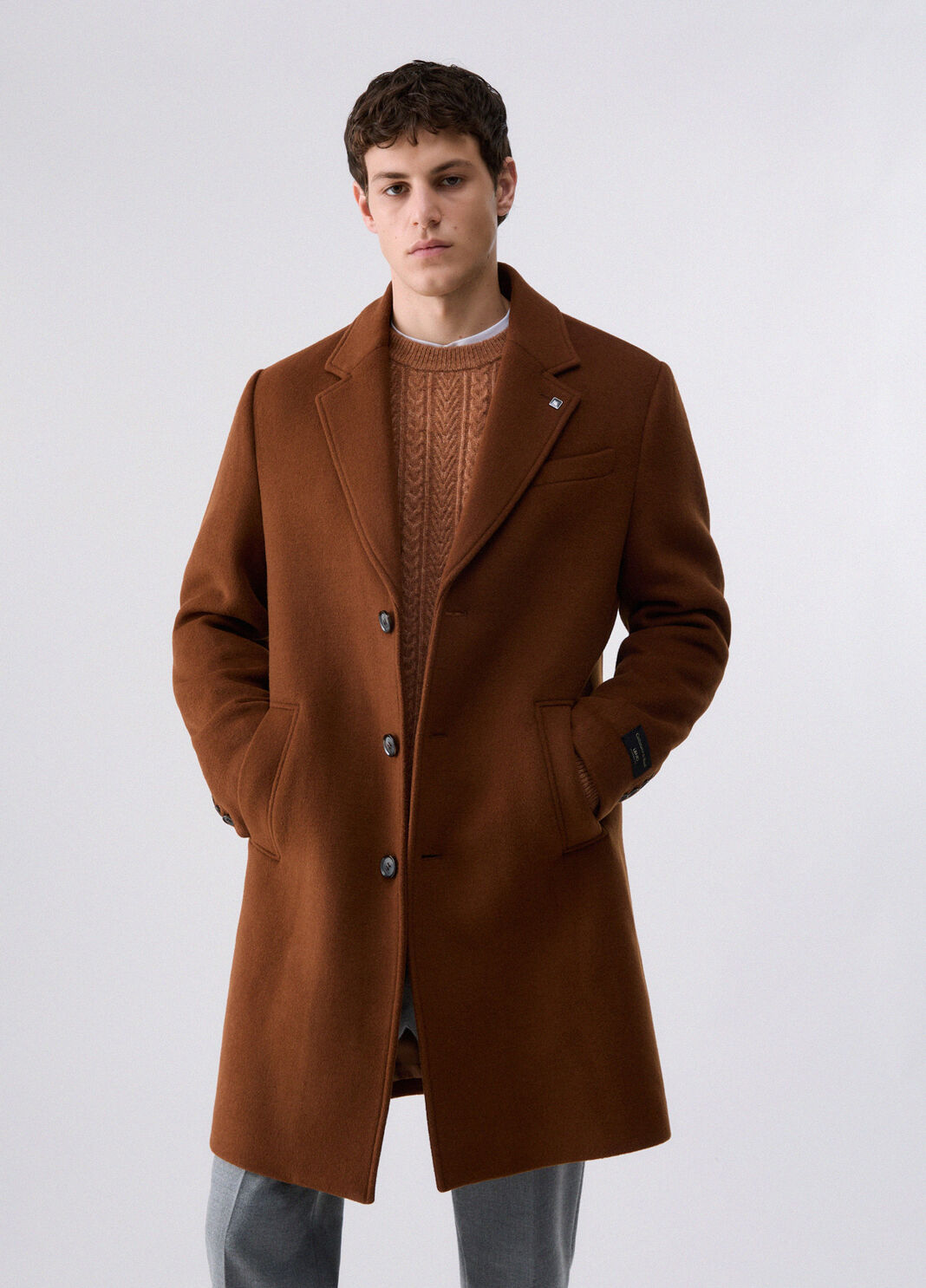 Wool and Cashmere Coat brown Liu Jo - large image number 0