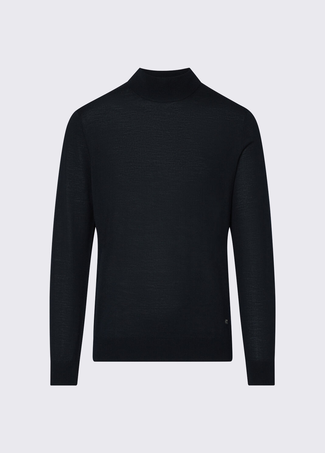 Mock-neck sweater in wool merino black Liu Jo - large image number 6