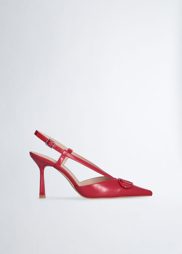Slingbacks with maxi-logo red Liu Jo - medium Slingbacks with maxi-logo red Liu Jo - medium