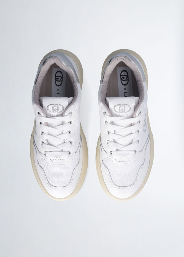 Sneakers in leather white Liu Jo - large image number 6 Sneakers in leather white Liu Jo - large image number 6