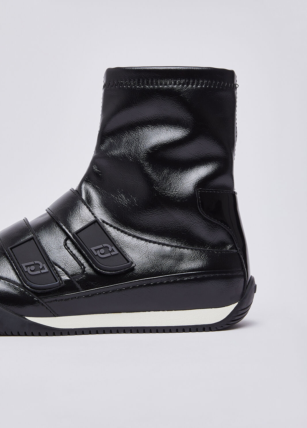 High-top sneakers with velcro black Liu Jo - large image number 4