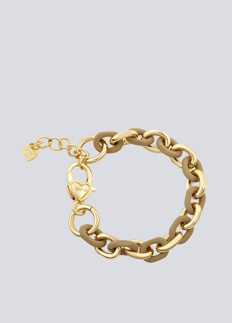 Pulsera con cadena y resina dorado Liu Jo - large image number 0 Pulsera con cadena y resina dorado Liu Jo - large image number 0