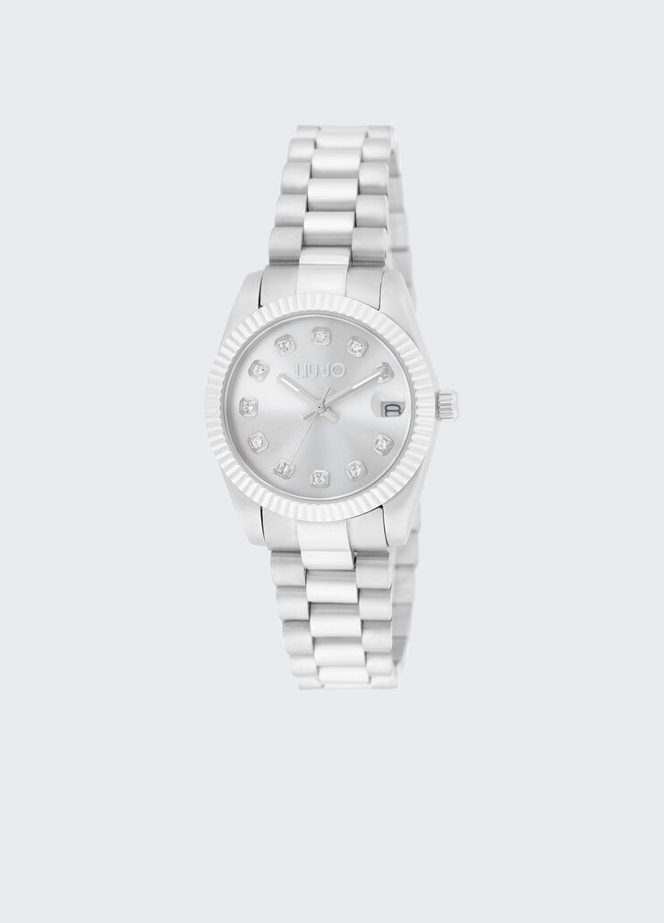 Steel watch with diamantés silver tone Liu Jo - medium Steel watch with diamantés silver tone Liu Jo - medium