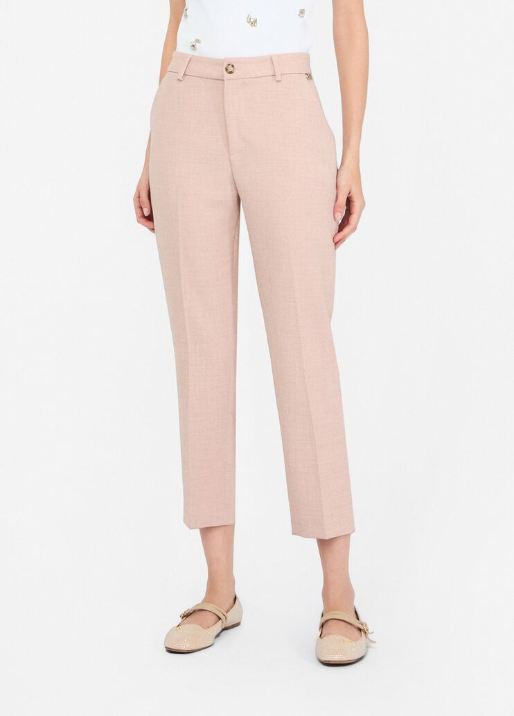 Melange fabric chinos pink Liu Jo - medium Melange fabric chinos pink Liu Jo - medium