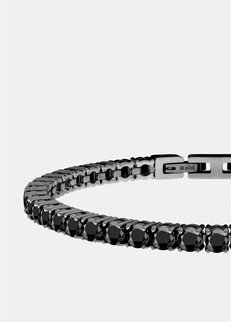 Tennis bracelet with diamantés black Liu Jo - medium Tennis bracelet with diamantés black Liu Jo - medium