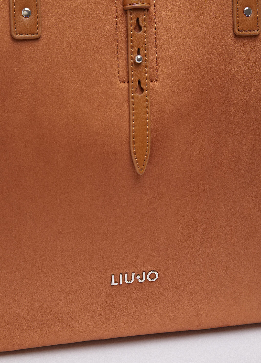 Bolso tote grande con tachuelas marr&oacute;n Liu Jo - large image number 4