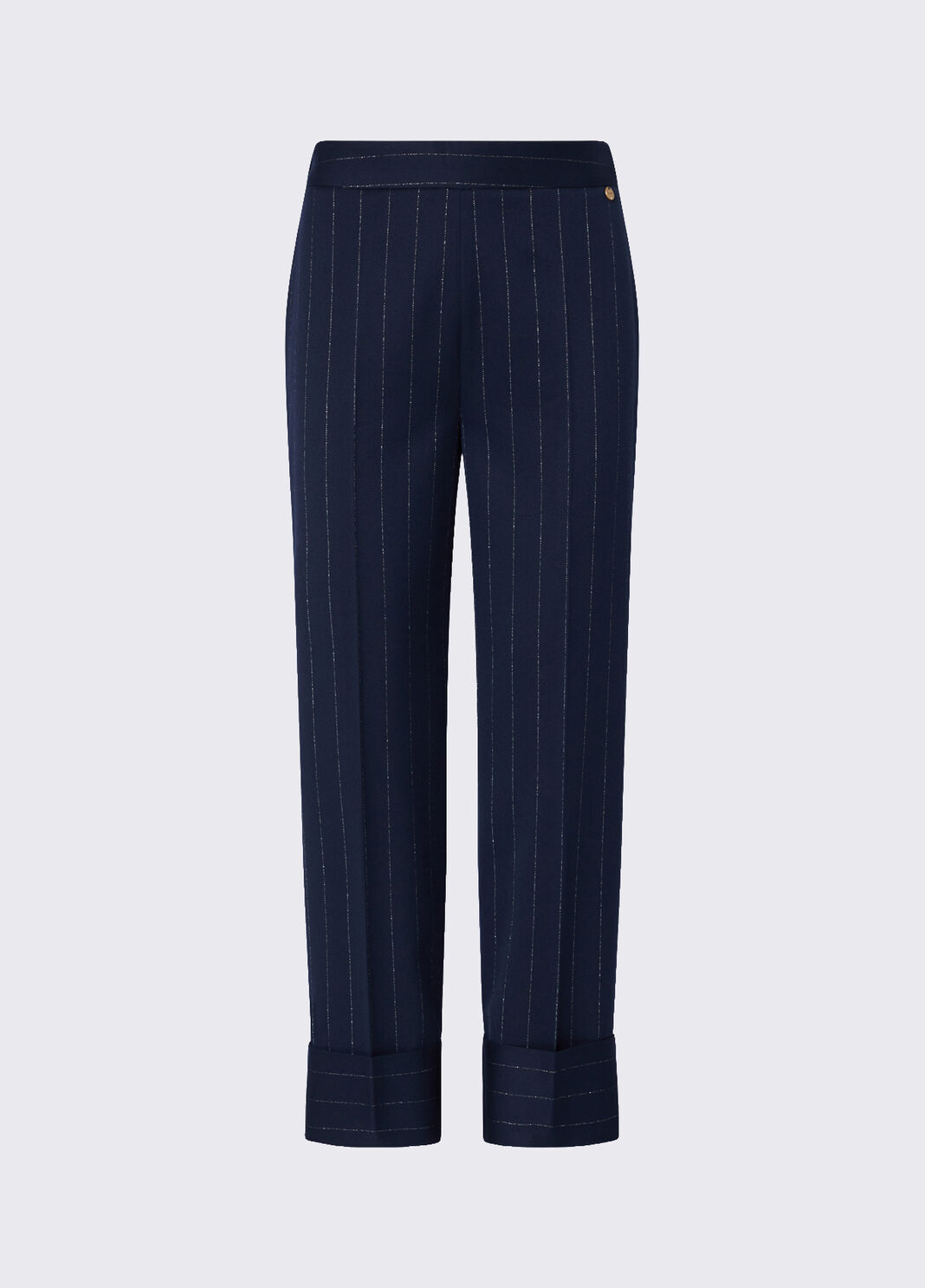 Trousers cigarette pinstriped blue pinstripe Liu Jo - large image number 6