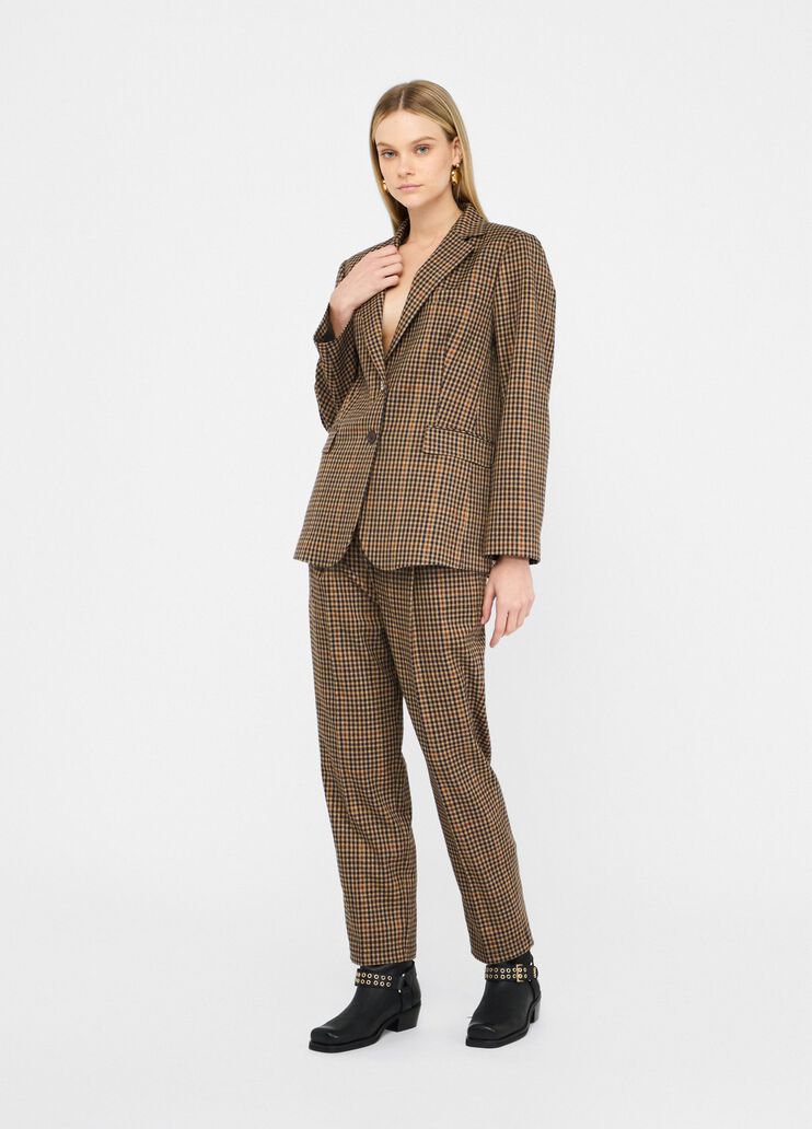 Chequered trousers with darts beige Liu Jo - medium Chequered trousers with darts beige Liu Jo - medium