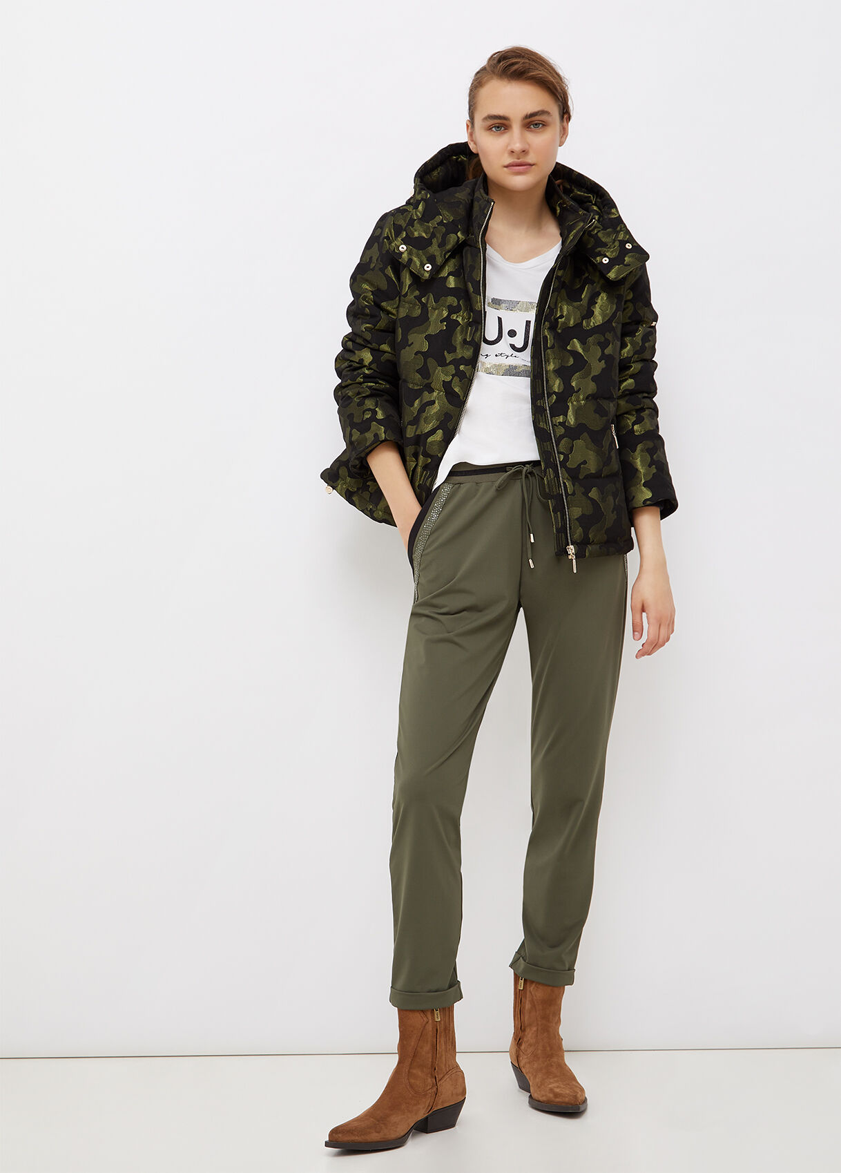 camouflage green jacket