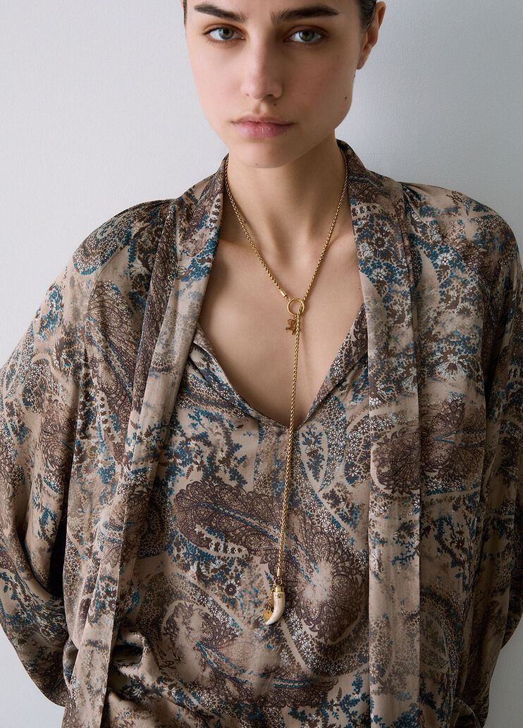 Collier long avec charms corne blanc Liu Jo - medium