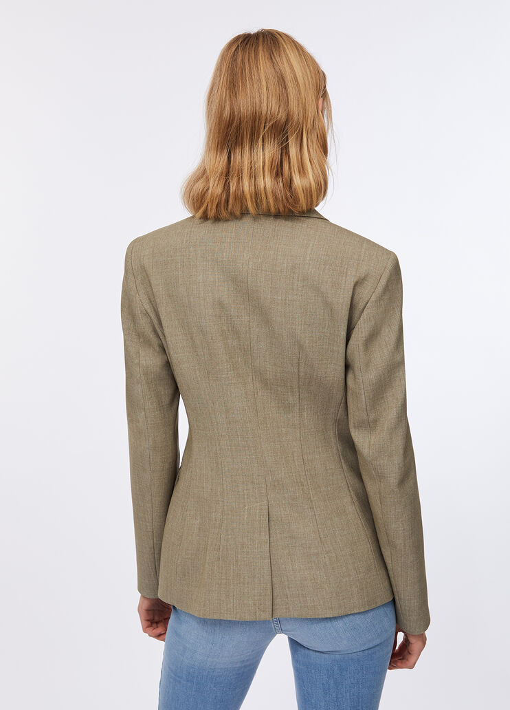 Double-breasted blazer  asparagus Liu Jo - large image number 1 Double-breasted blazer  asparagus Liu Jo - large image number 1