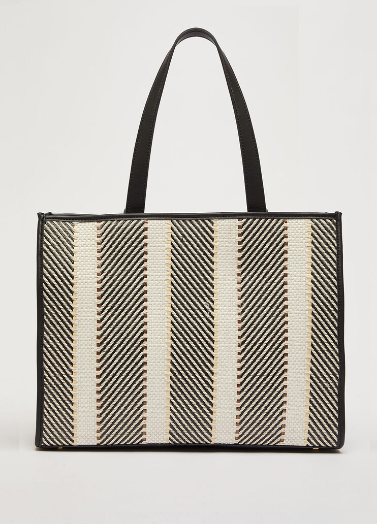 Raffia-effect shopping bag black Liu Jo - large image number 3 Raffia-effect shopping bag black Liu Jo - large image number 3