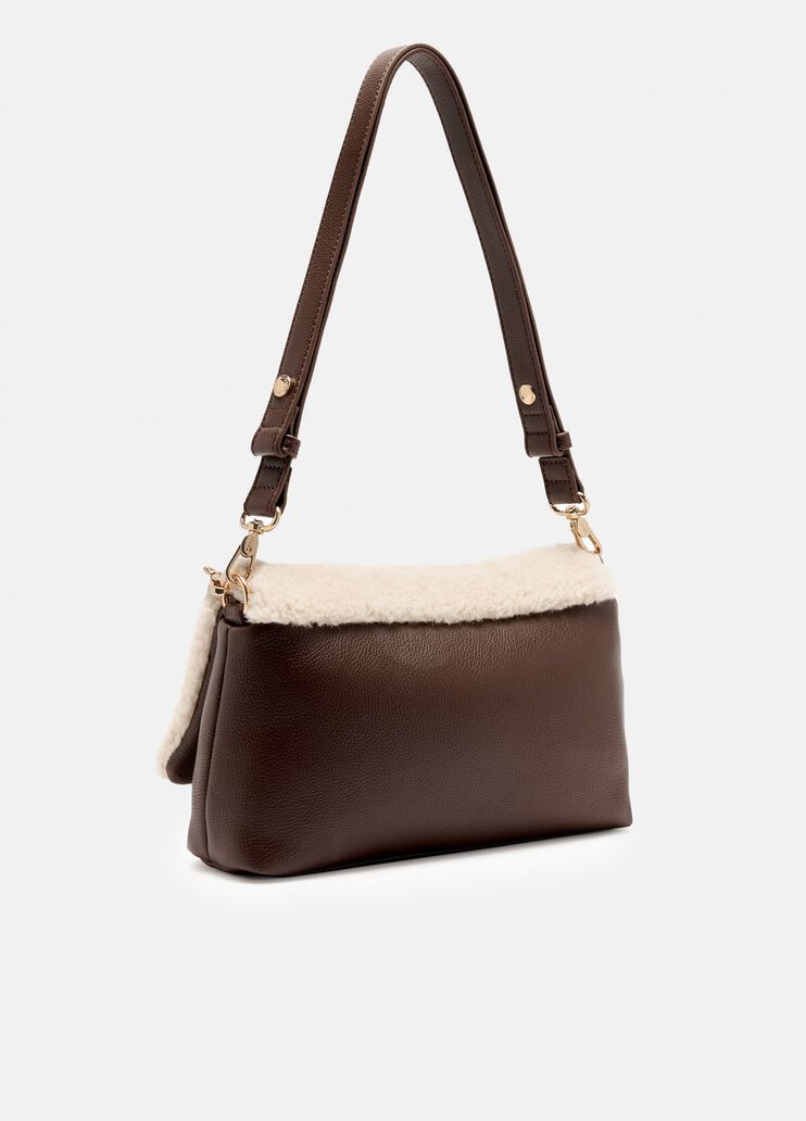 Borsa LaPuffy media in teddy testa di moro Liu Jo - large image number 3 Borsa LaPuffy media in teddy testa di moro Liu Jo - large image number 3