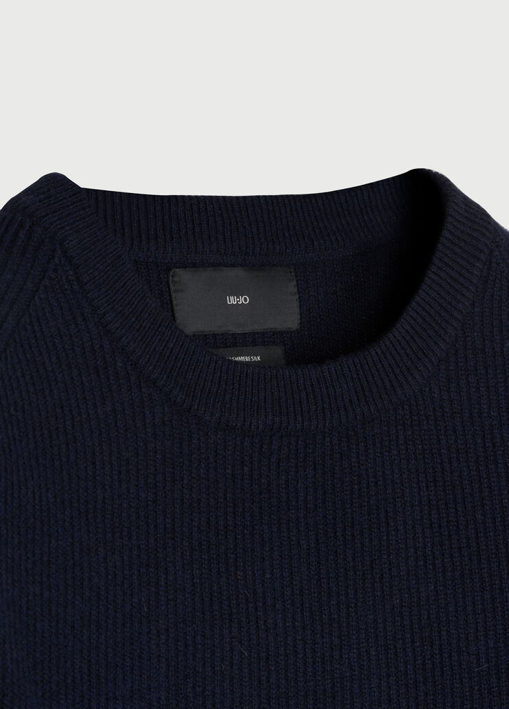 Ribbed jumper  Blu scuro Liu Jo - large image number 2