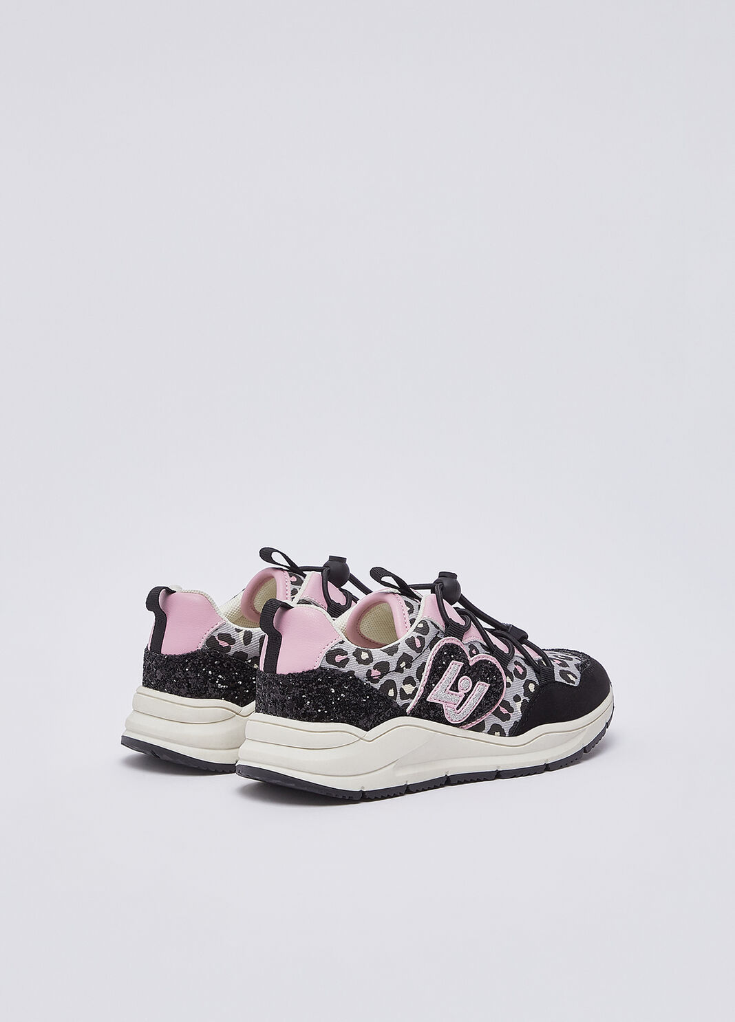 Animal Print Sneakers black/pink Liu Jo - large image number 2