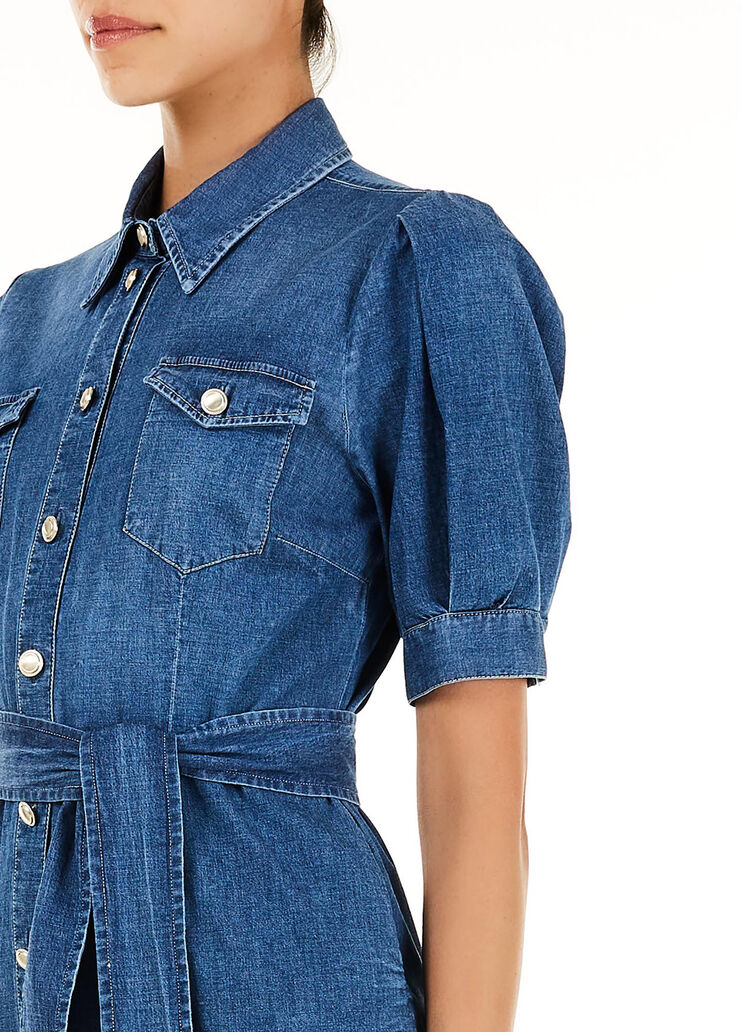 Short denim dress Blue Denim Liu Jo - large image number 2 Short denim dress Blue Denim Liu Jo - large image number 2