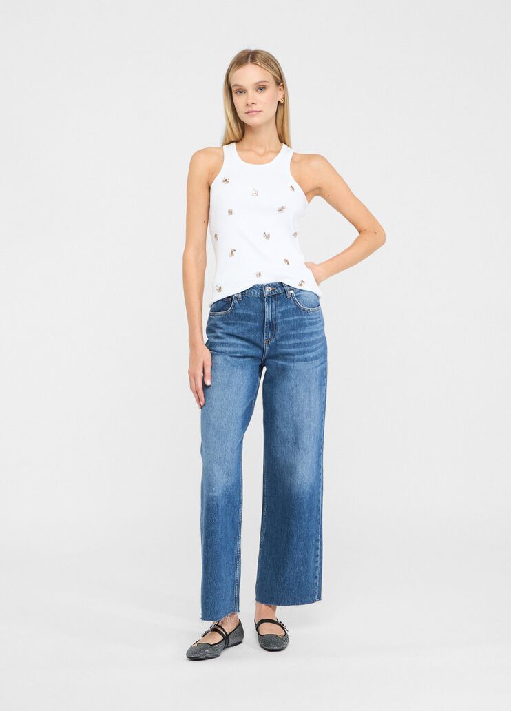 Low-rise wide-leg jeans blue denim Liu Jo - medium Low-rise wide-leg jeans blue denim Liu Jo - medium