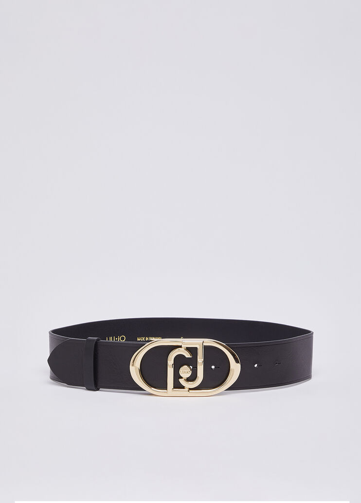 Ceinture en cuir noir et or Liu Jo - medium