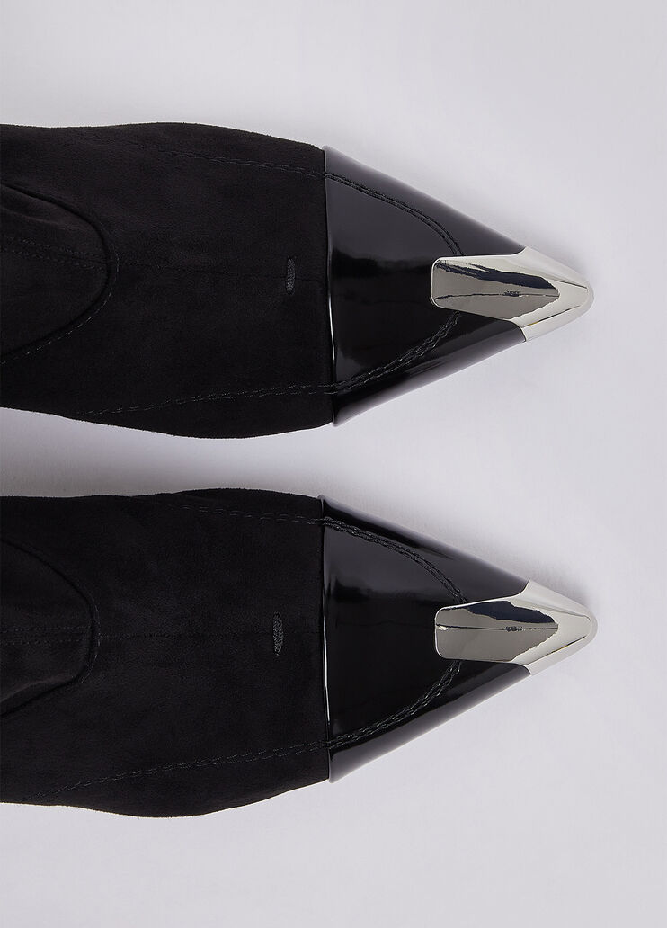 Ankle boots with metallic toe cap black Liu Jo - medium