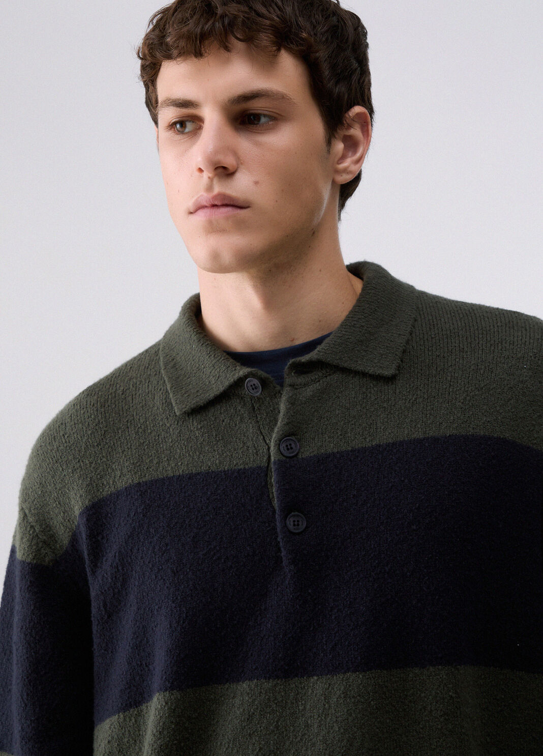 Striped Knit Polo green/blue Liu Jo - large image number 4