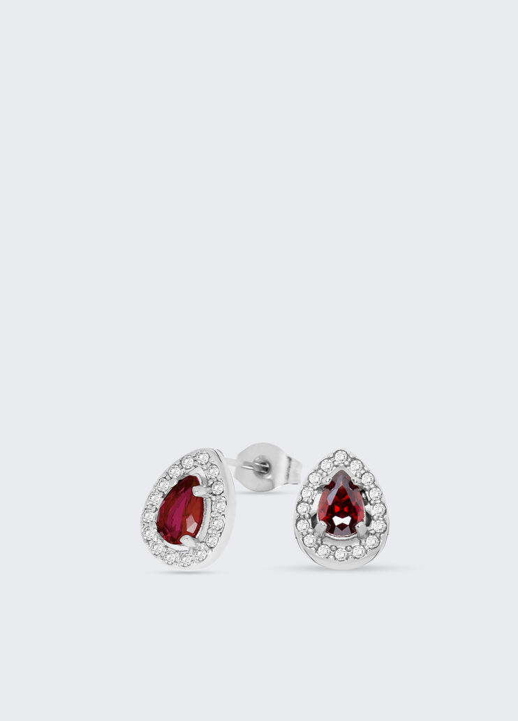 Boucles d'oreilles ornées de pierres rouge Liu Jo - large image number 0 Boucles d'oreilles ornées de pierres rouge Liu Jo - large image number 0