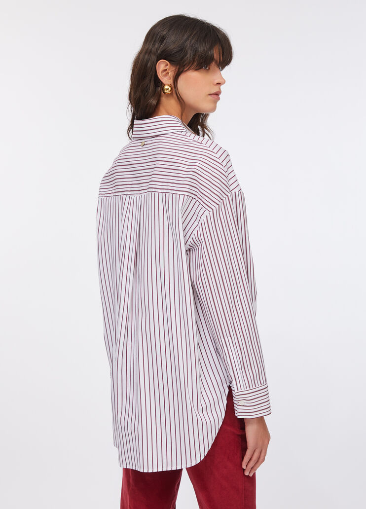 Striped shirt with brooch striped Liu Jo - large image number 1