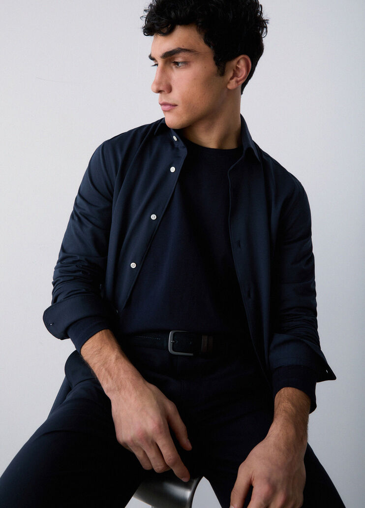 Hemd aus Popeline Dunkelblau Liu Jo - medium