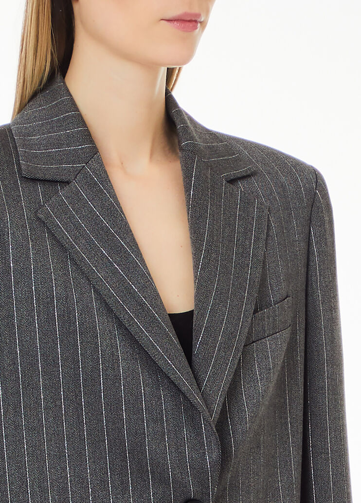 Pinstripe blazer grey Liu Jo - large image number 2