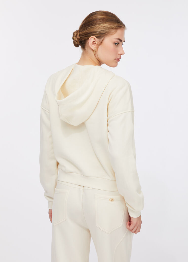 Liu Jo Better hooded sweatshirt milk white Liu Jo - large image number 1