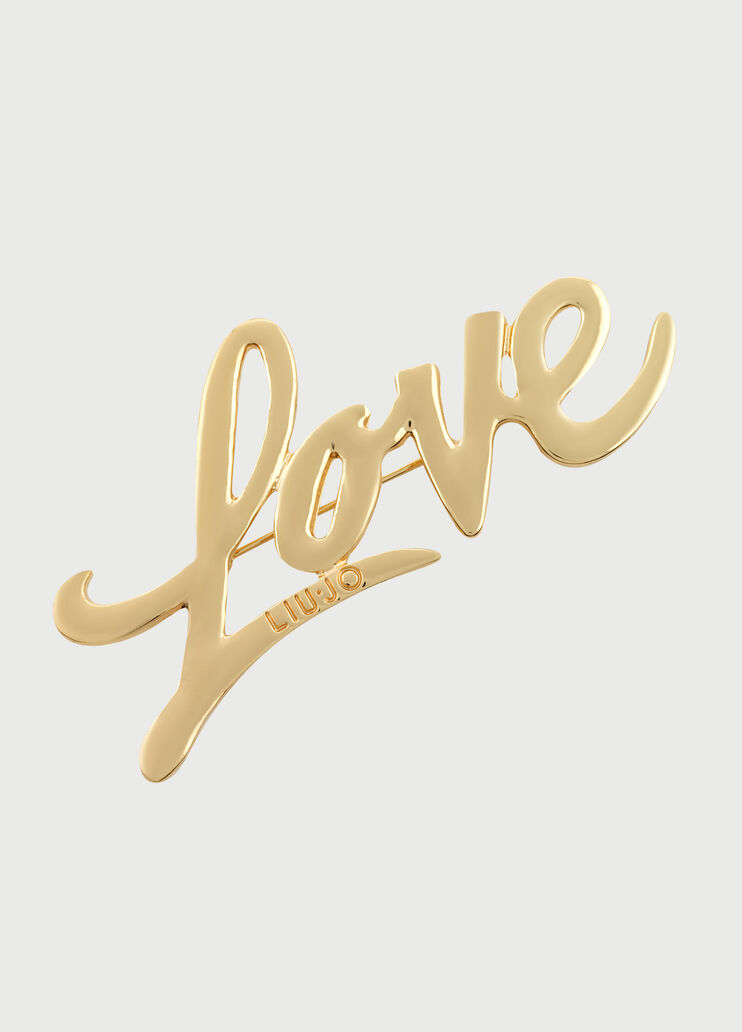  Брошь с надписью LOVE золотистый цвет Liu Jo - large image number 1