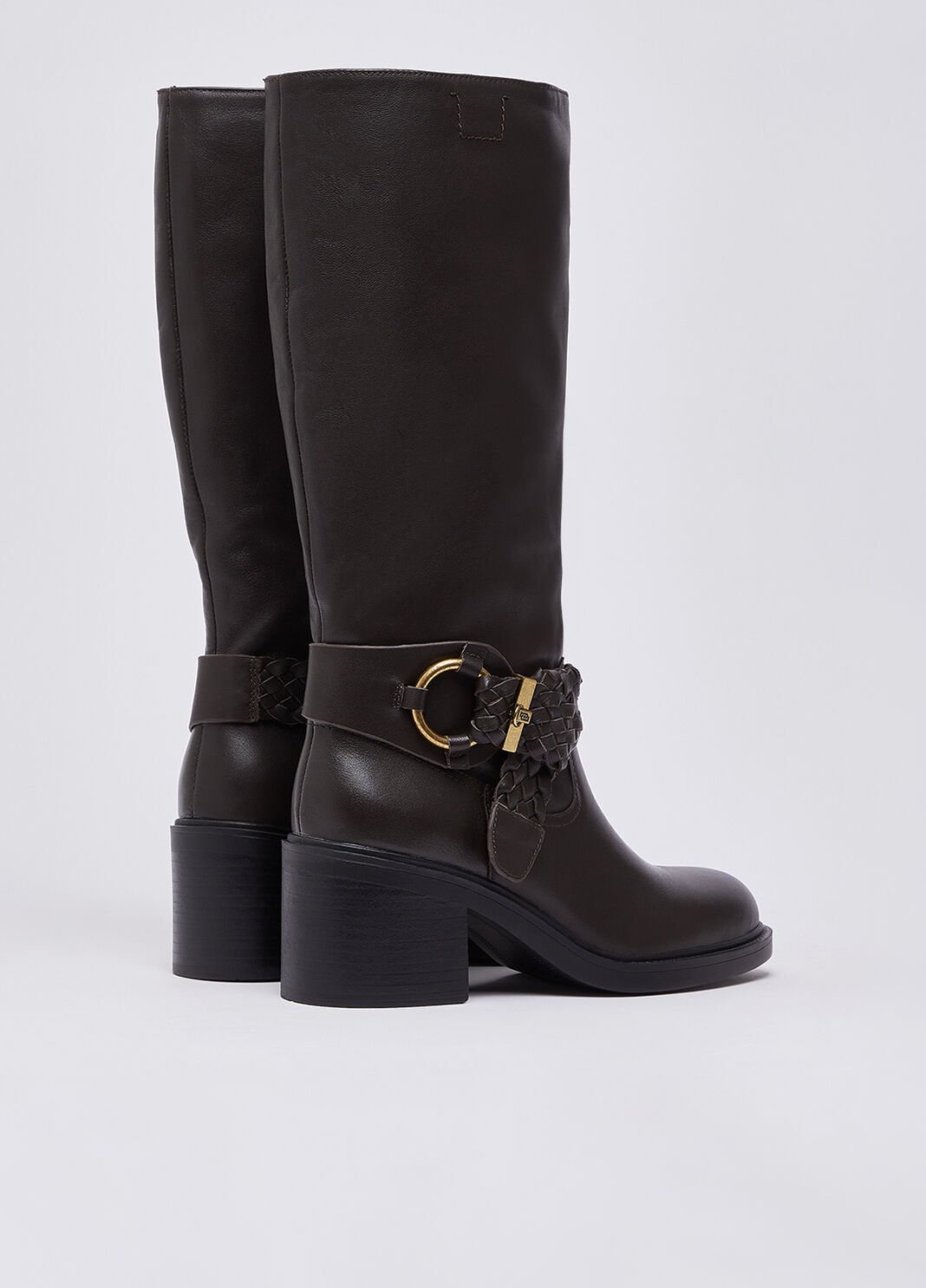 Leather Boots dark brown Liu Jo - large image number 2