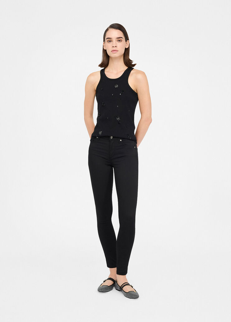 High-rise skinny trousers black Liu Jo - medium High-rise skinny trousers black Liu Jo - medium