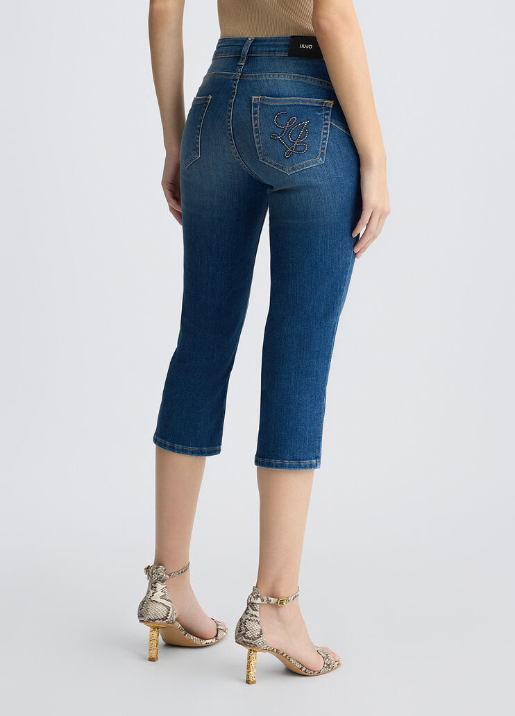 Bottom Up Capri jeans dark denim Liu Jo - large image number 1 Bottom Up Capri jeans dark denim Liu Jo - large image number 1