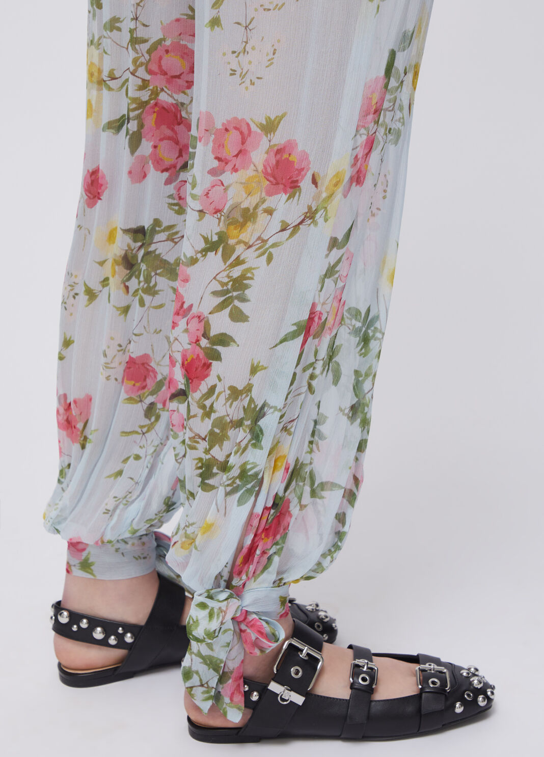 Gebl&uuml;mte Hose Hellblau mit Blumen Liu Jo - large image number 4