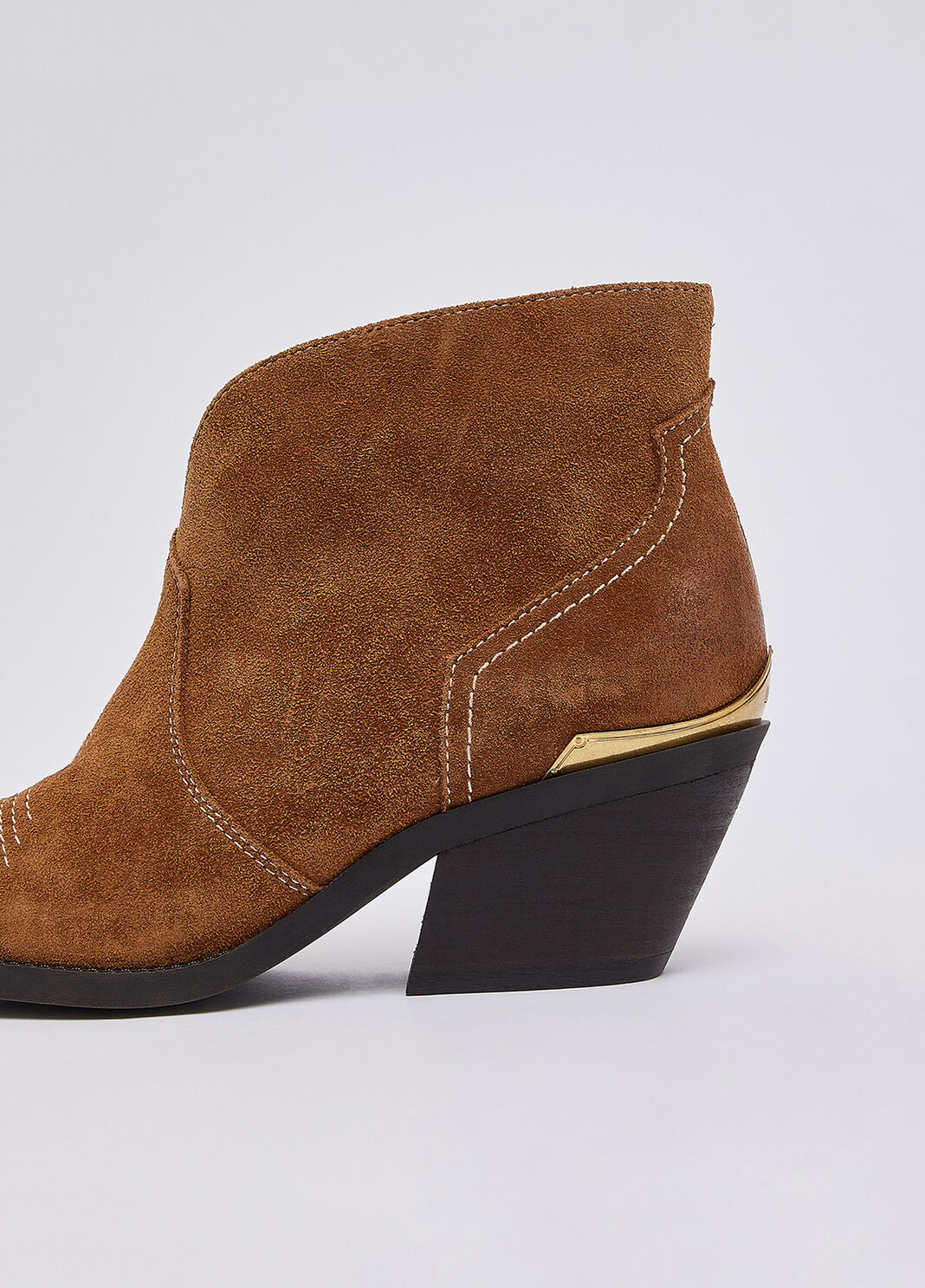 Suede cowboy ankle boots leather colour Liu Jo - large image number 4