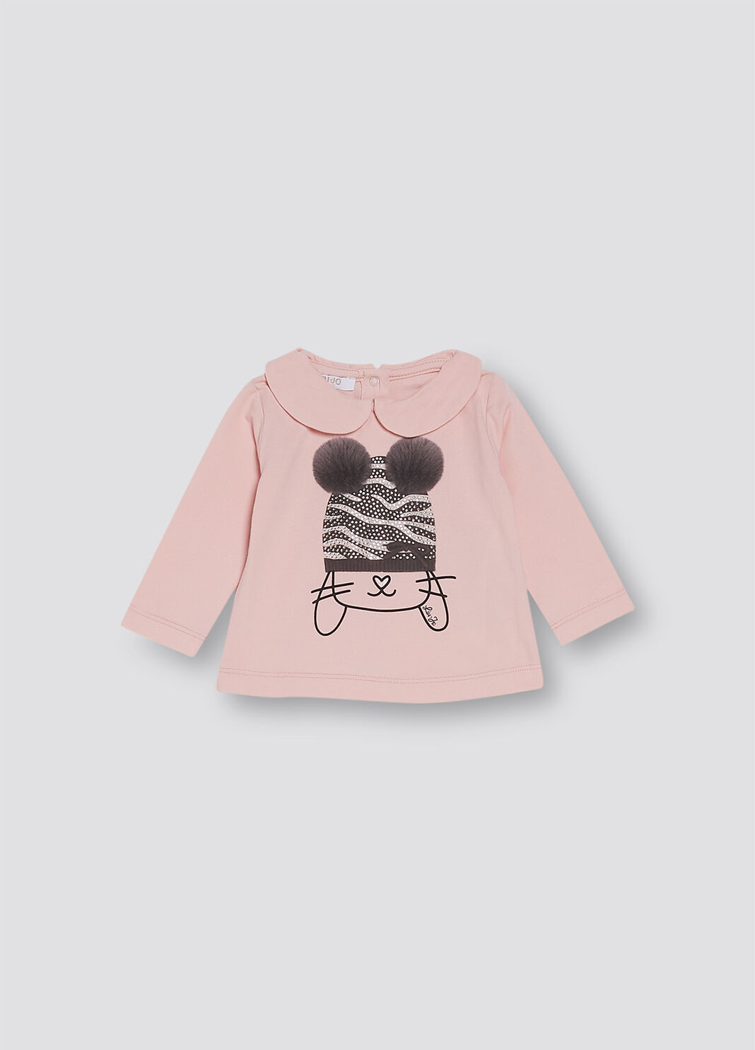 T-shirt with collar pink/rabbit Liu Jo - large image number 0