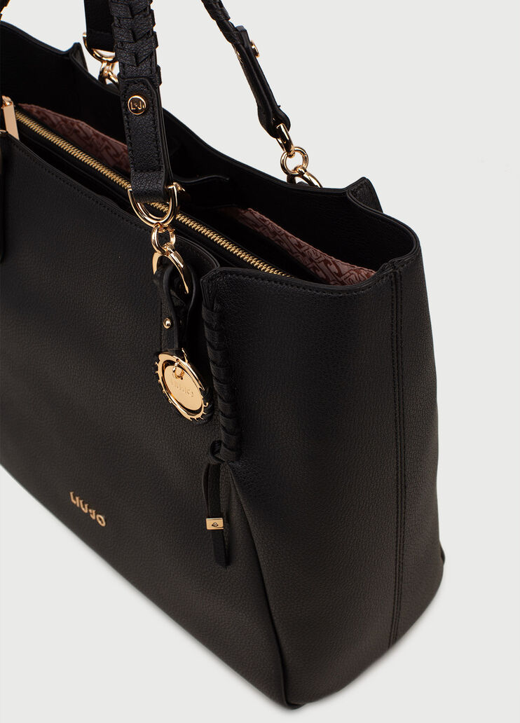 Bolso tote con charm Negro Liu Jo - large image number 4 Bolso tote con charm Negro Liu Jo - large image number 4