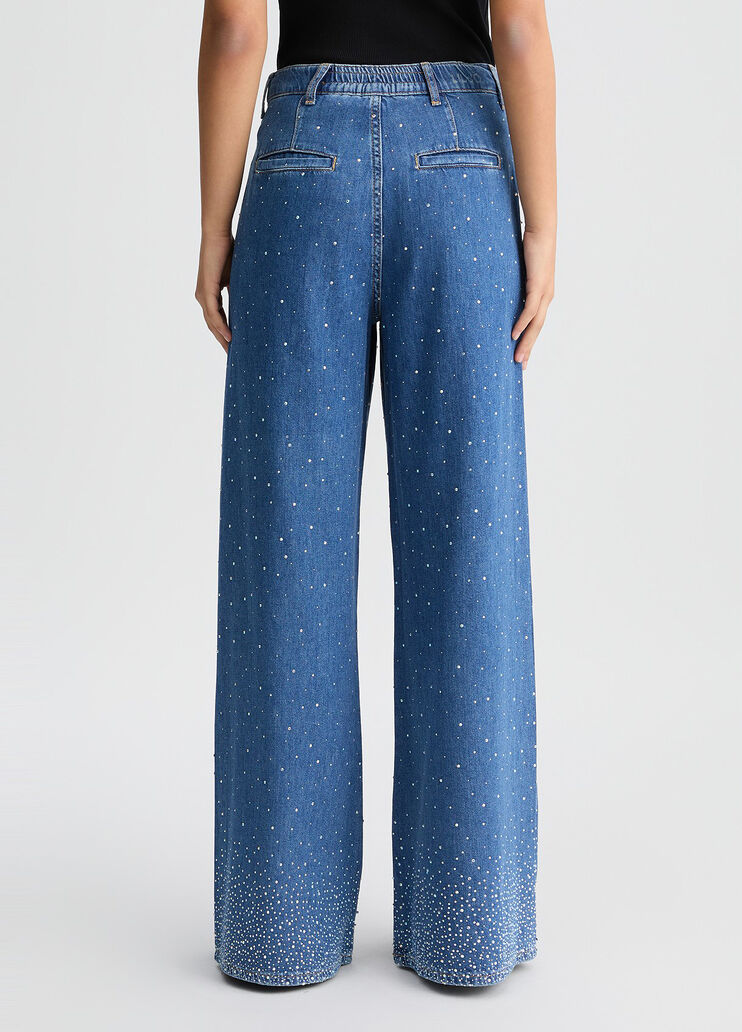 Flared jeans with rhinestones dark denim Liu Jo - medium Flared jeans with rhinestones dark denim Liu Jo - medium