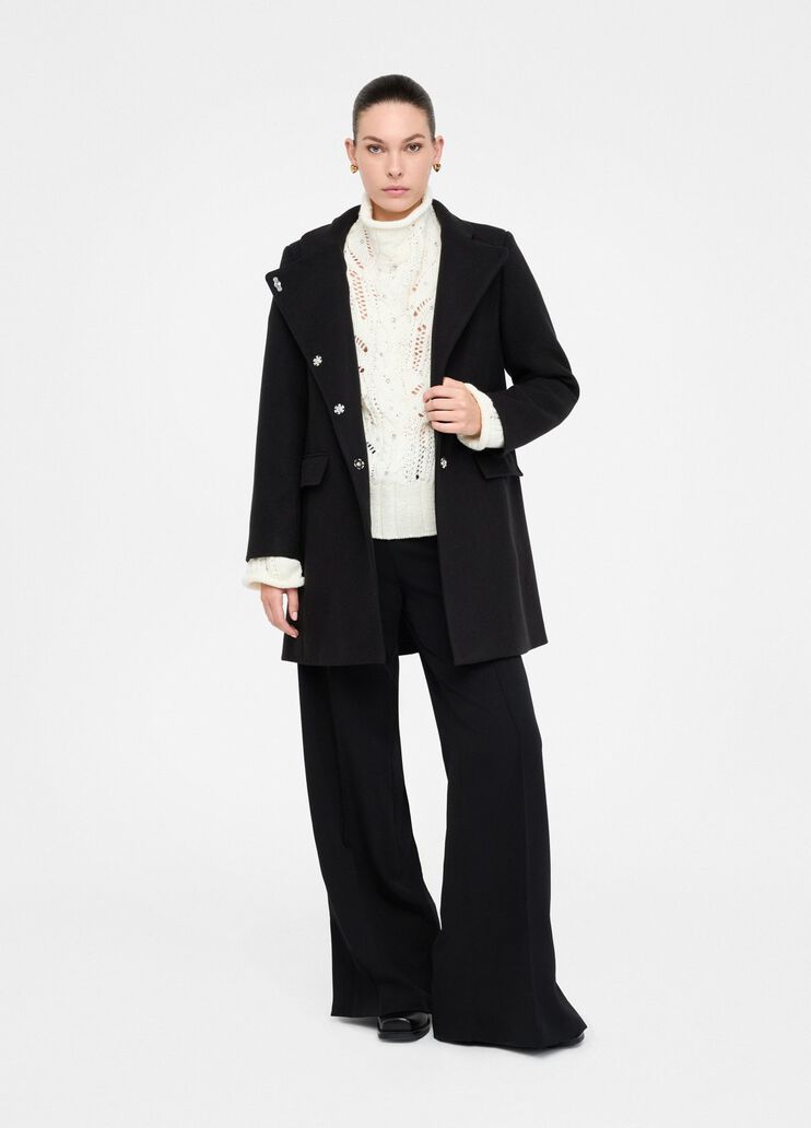 Double cloth coat black Liu Jo - large image number 5  Double cloth coat black Liu Jo - large image number 5