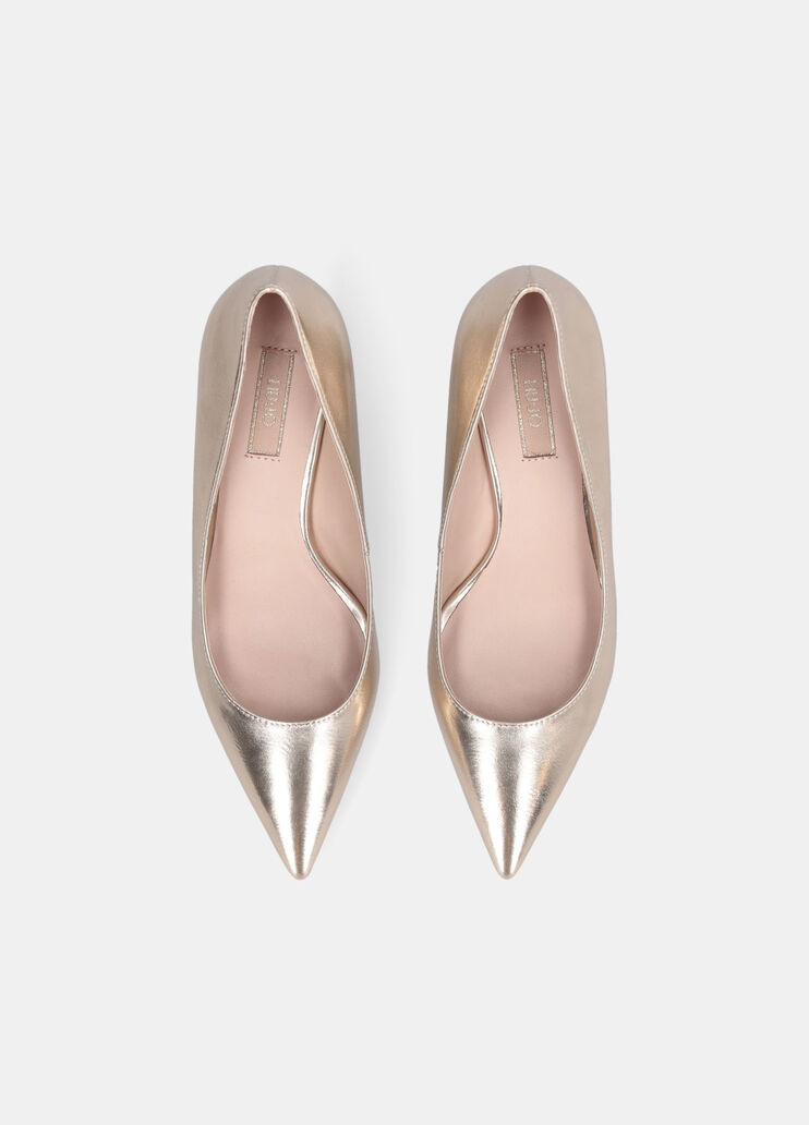 Beschichtete Pumps mit flachem Absatz Hellgold Liu Jo - large image number 4 Beschichtete Pumps mit flachem Absatz Hellgold Liu Jo - large image number 4