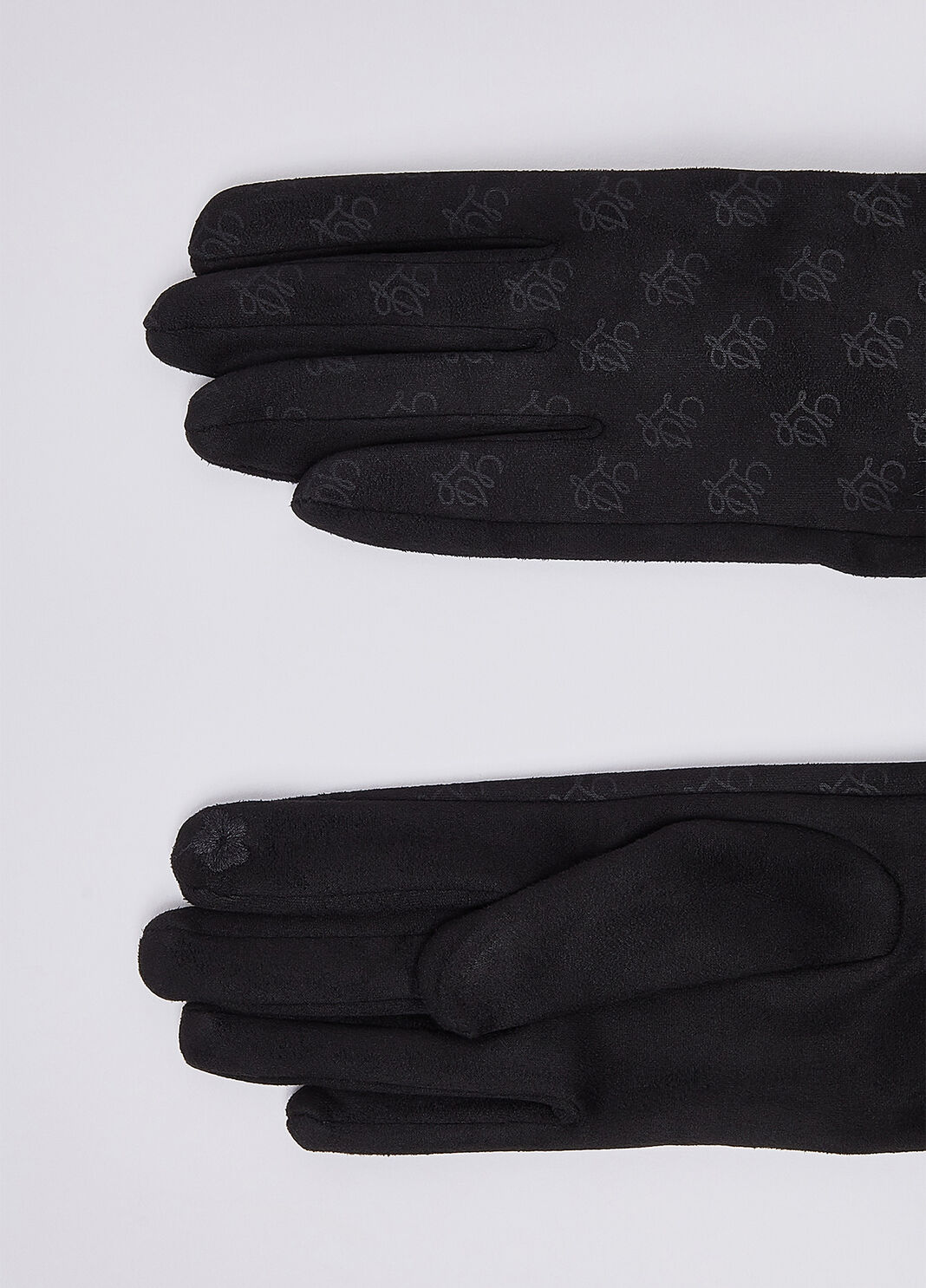 Handschuhe mit Kunstfelldetails schwarz Liu Jo - large image number 2