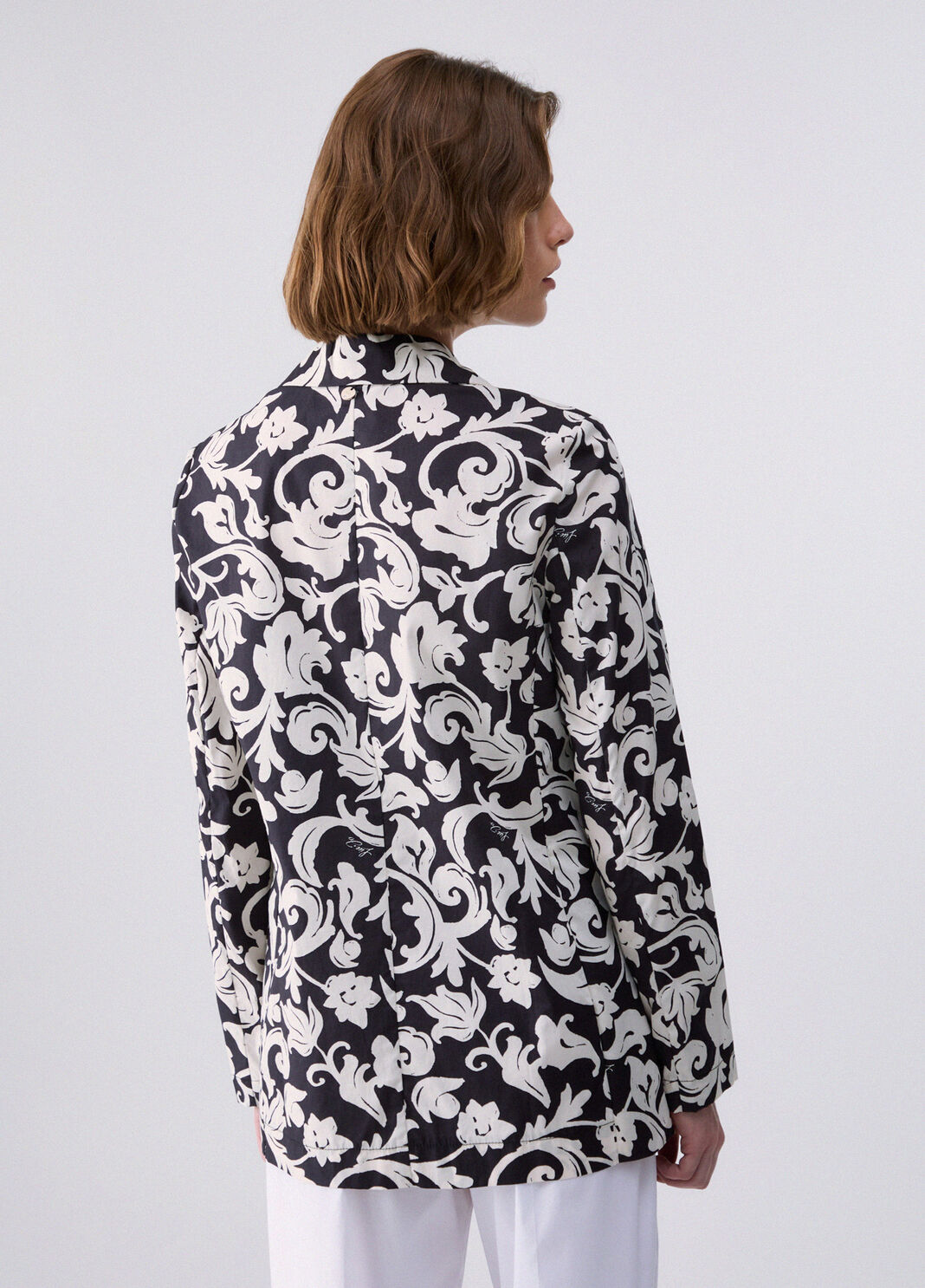 Poplin blazer black and white Liu Jo - large image number 1