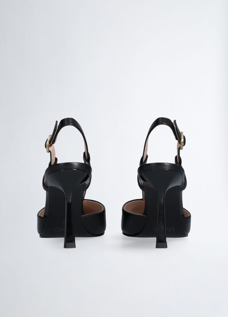 Slingbacks with maxi-logo black Liu Jo - large image number 6 Slingbacks with maxi-logo black Liu Jo - large image number 6