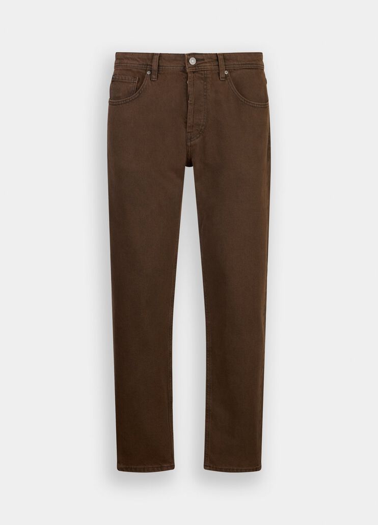Tapered distressed cotton jeans brown Liu Jo - large image number 6 Tapered distressed cotton jeans brown Liu Jo - large image number 6