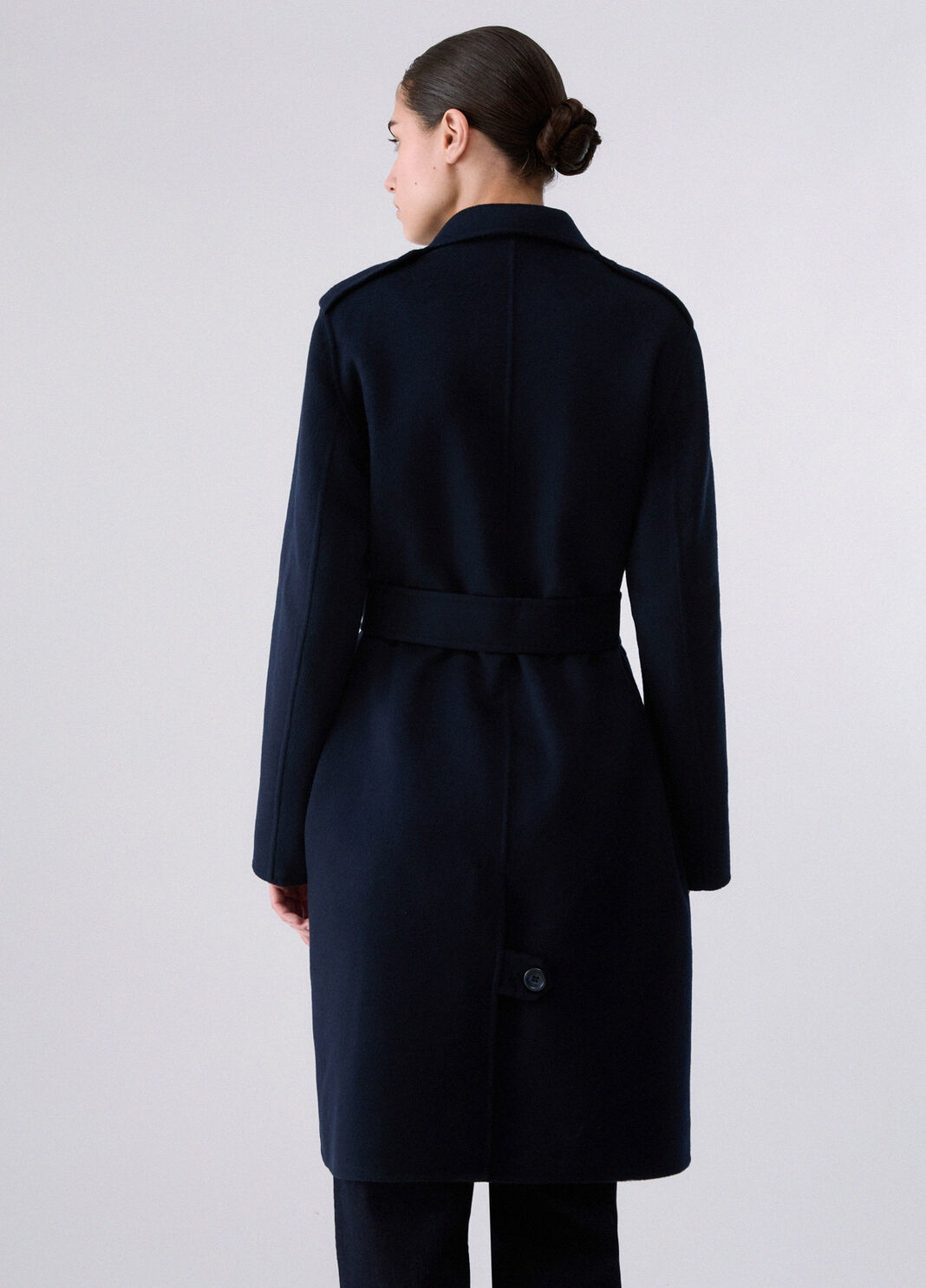 Long wool coat dark blue Liu Jo - large image number 1