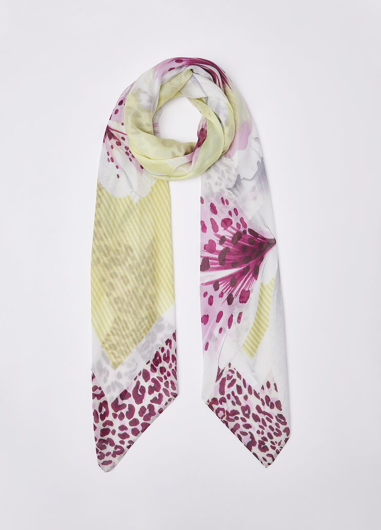 Foulard grande con orchidea giallo Liu Jo - medium