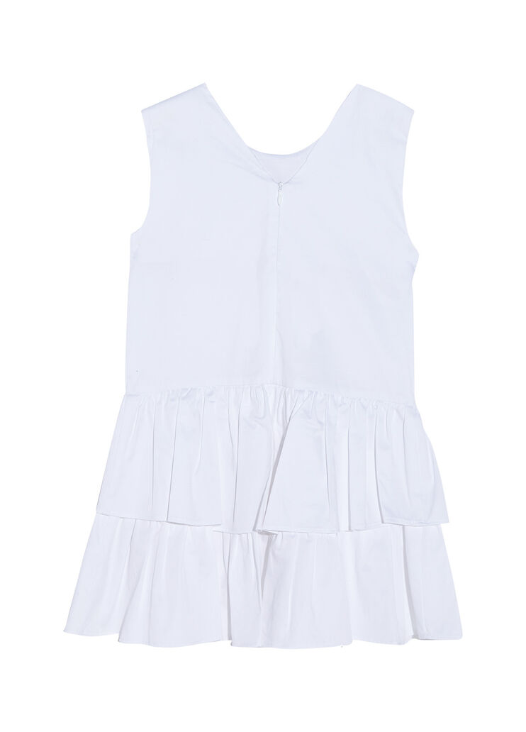 Vestido de popelina con volantes blanco Liu Jo - large image number 1 Vestido de popelina con volantes blanco Liu Jo - large image number 1